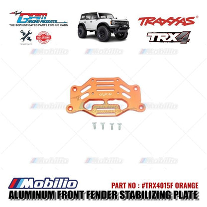 GPM Part #TRX4015F Aluminum Front Fender Stabilizing Plate Traxxas TRX-4 Ford Bronco