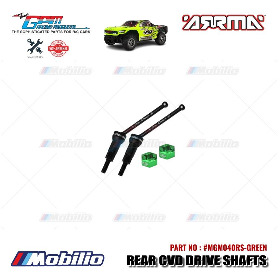 GPM Part #MGM040RS Carbon Steel Rear CVD Drive Shafts 40mm with Alloy Wheel Hex Arrma Mojave Grom Mega Desert Truck  Remote Control