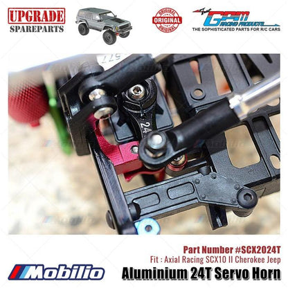 GPM Part #SCX2024T Aluminium 24T Servo Horn RC Upgrade Axial SCX10 II Crawler Adventure  Remote Control Control Remote Toy