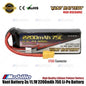 Baterai Vant 3S 11.1V 2200 mAh 75 C Lithium Polimer Casing Lunak