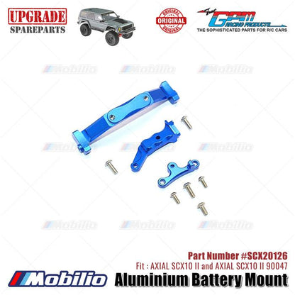 GPM Part #SCX20126 Aluminium Battery Mount RC Upgrade Axial SCX10 II Crawler Adventure