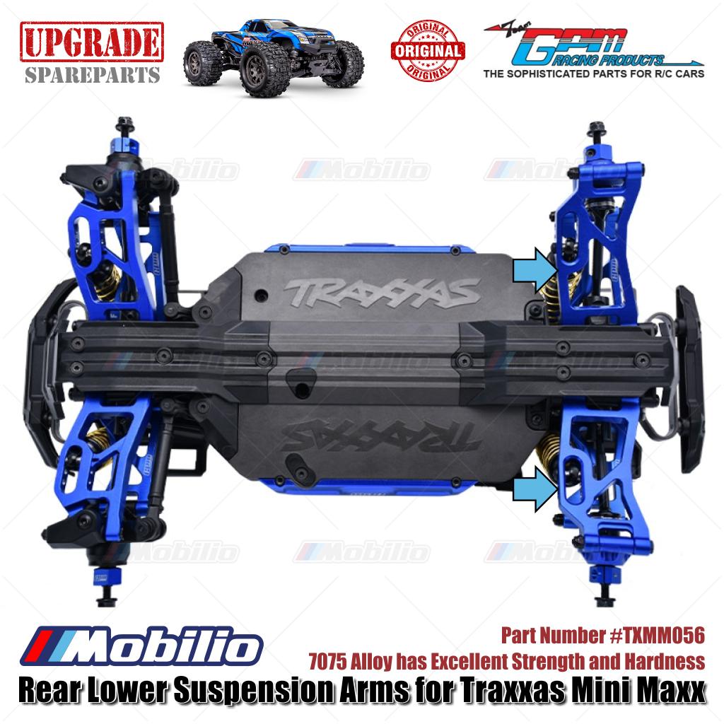 GPM Part #TXMM056 7075 Alloy Rear Lower Suspension Arms for RC Traxxas Mini Maxx