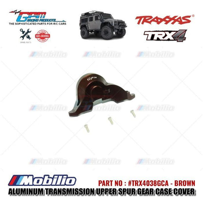 GPM Part #TRX4038GCA Aluminum Transmission Upper Spur Gear Case Cover Traxxas TRX-4 Trail Crawler