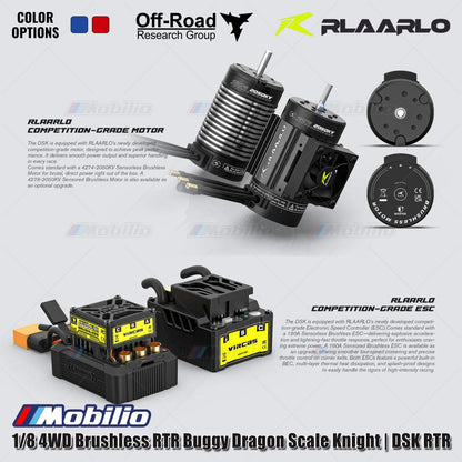 Rlaarlo Dragon Scale Knight | DSK 1/8 Scale 4WD Brushless RC Buggy RTR