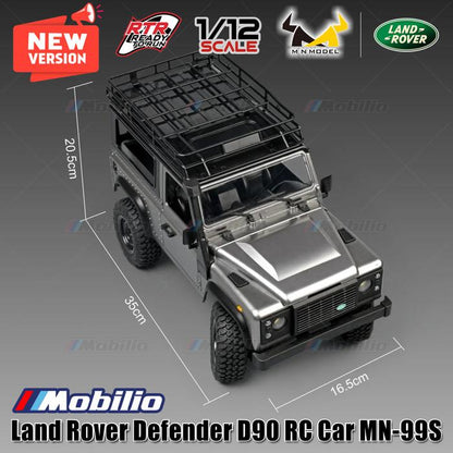 RC MN99S 1/12 Rock Crawler Model D90 Offroad 4WD Full Propo RTR All New Version Official Licensed Land Rover Upgraded Edition 2024