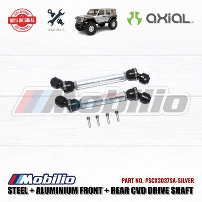 GPM Part #SCX3037SA Steel Metal Front Rear CVD Drive Shaft Kopel Axial SCX10 III Wrangler