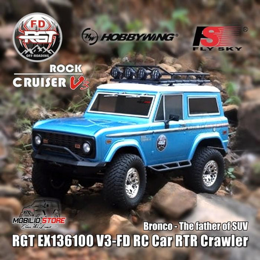 RC RGT 136100V3 FD 1/10 Skala 4WD Rock Crawler Cruiser RTR Ford Bronco