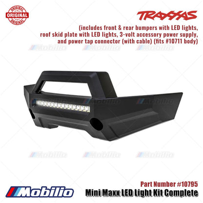 Traxxas Part #10795 Mini Maxx LED Light Kit Complete with Bumper fits #10711 Body