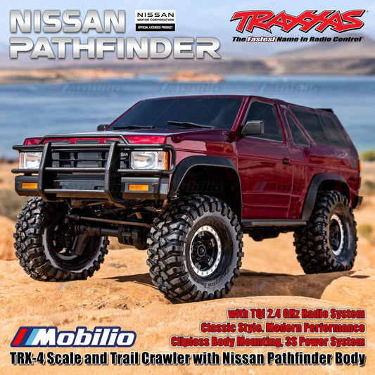 Traxxas 110056-4 TRX-4 Scale and Trail Crawler with Nissan Pathfinder RC 1/10 4X4 Waterproof RTR 2.4GHz TQi Adventure