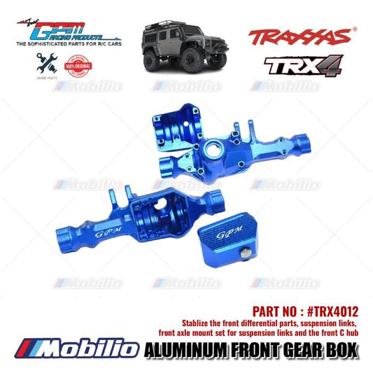 GPM Part #TRX4012 Aluminum Front / Rear Gear Box for Traxxas TRX-4 TRX-6