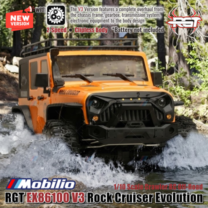 RGT EX86100 V3 ROCK CRUISER 1/10 Scale Rock Crawler Cruiser EX86100V3 4WD Offroad RTR RC Car