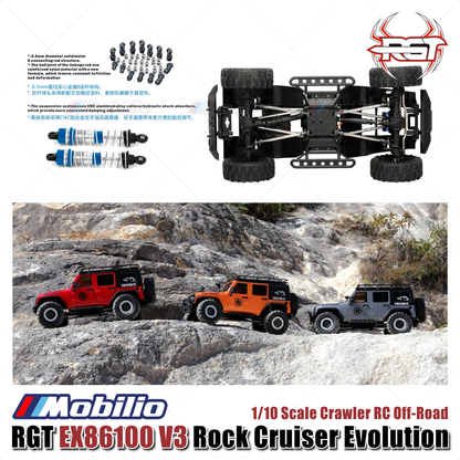 RGT EX86100 V3 ROCK CRUISER 1/10 Scale Rock Crawler Cruiser EX86100V3 4WD Offroad RTR RC Car
