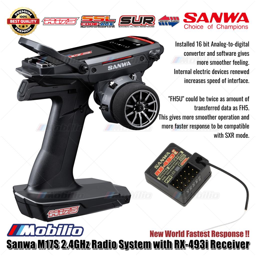 Sanwa M17S 2.4GHz Radio System with RX-493i Receiver New World