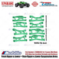 GPM Part #TXMM4567 7075 Alloy Front Upper & Lower + Rear Upper & Lower Suspension Arms for RC Traxxas Mini Maxx