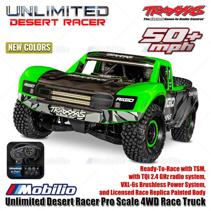 Traxxas 85086-4 UDR Unlimited Desert Racer Pro Scale 4x4 6S RC Short Course Remote Control Tanpa Klip