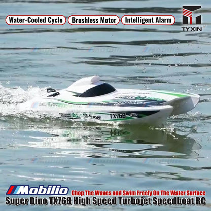 Super Dino TX768 High Speed Turbojet Speedboat RC Boat Brusless 2.4GHz RTR