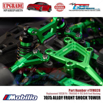 GPM Part #TFM028 7075 Alloy Front Shock Tower #10538 Traxxas 4-TEC Drift Ford Mustang