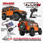 Traxxas 97054-1 TRX-4M 1/18 Mini Crawler Elektrik dengan Bodi Land Rover Defender Tanpa Klip