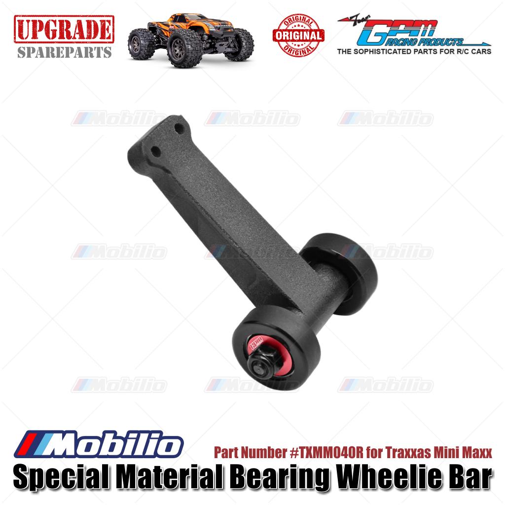 GPM Part #TXMM040R Special Material Bearing Wheelie Bar for RC Traxxas Mini Maxx