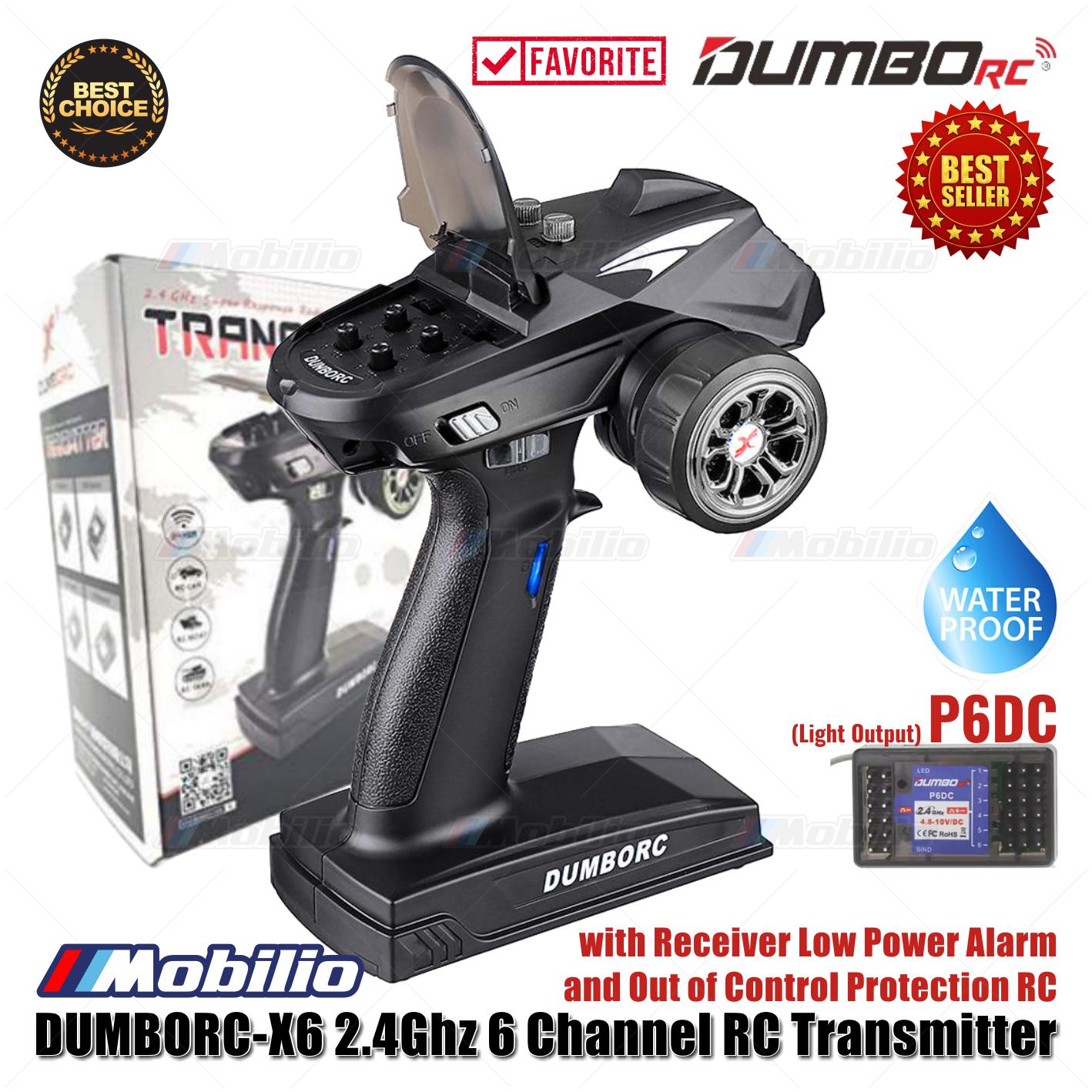 Dumborc X6 2.4Ghz 6 Channel RC Transmitter with Receiver P6F P6FG P6DC Waterproof Version Available