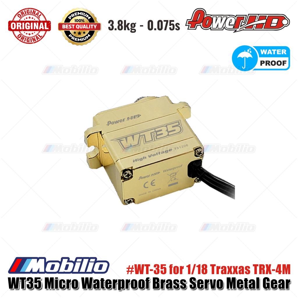 Power HD WT35 Micro Waterproof Brass Servo Metal Gear #WT-35 for 1/18 Traxxas TRX-4M