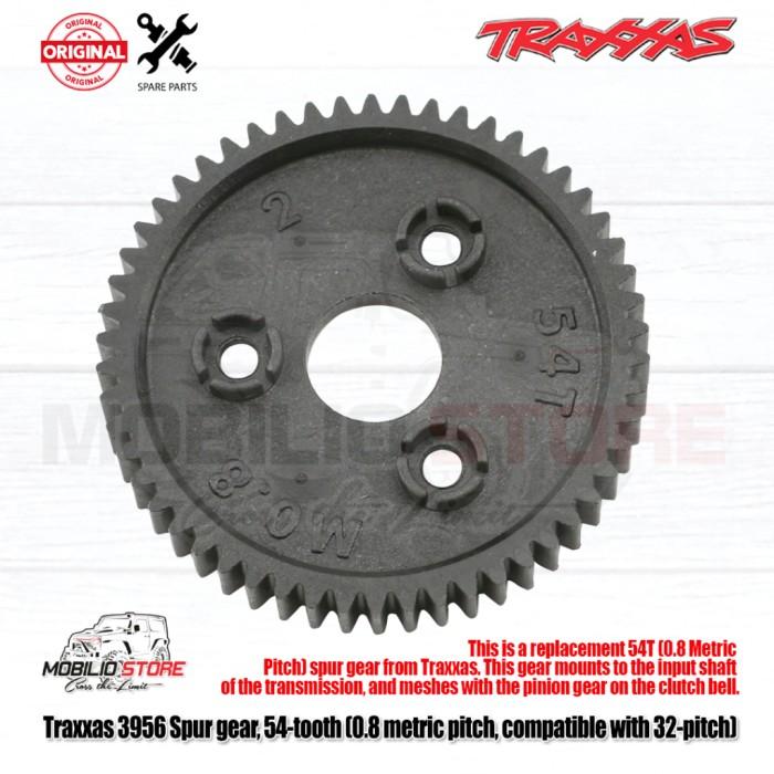 Traxxas Part #3956 Spur Gear 54T 0.8 Metric Pitch Competible with 32 Pitch