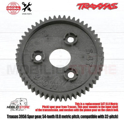 Traxxas Part #3956 Spur Gear 54T 0.8 Metric Pitch Competible with 32 Pitch