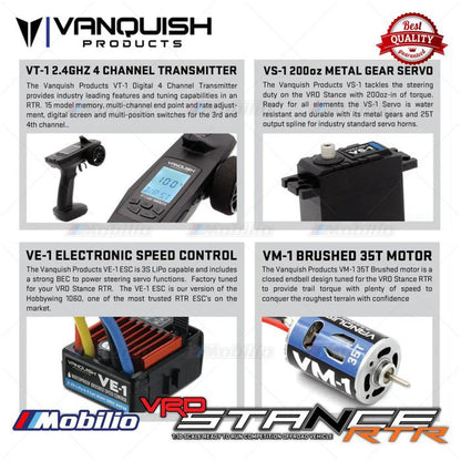 Vanquish VRD Stance 1:10 Scale RTR Competition Offroad Vehicle RC Rock Crawler Adventure