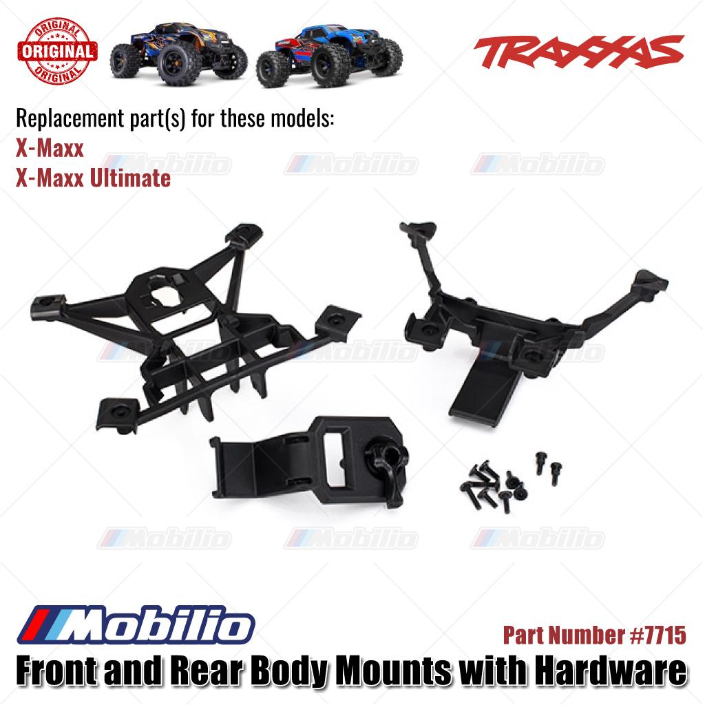 Traxxas Part #7715 Front and Rear Body Mounts with Hardware for RC X-Maxx Ultimate