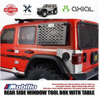 GPM Part #SCX3ZSP1 Rear Side Window Tool Box W. Table for Axial SCX10 III Jeep Wrangler
