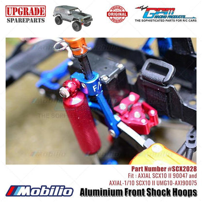GPM Part #SCX2028 Aluminium Front Shock Hoops AX31380