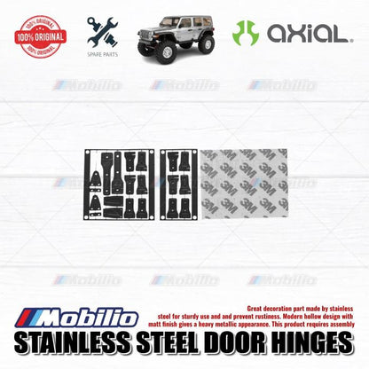 GPM Part #SCX3ZSP3 Stainless Steel Door Hinges for Axial SCX10 III Wrangler