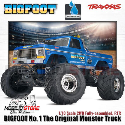 Traxxas BIGFOOT No 1 Truk Monster Orisinal 1/10 2WD RTR Dengan LED