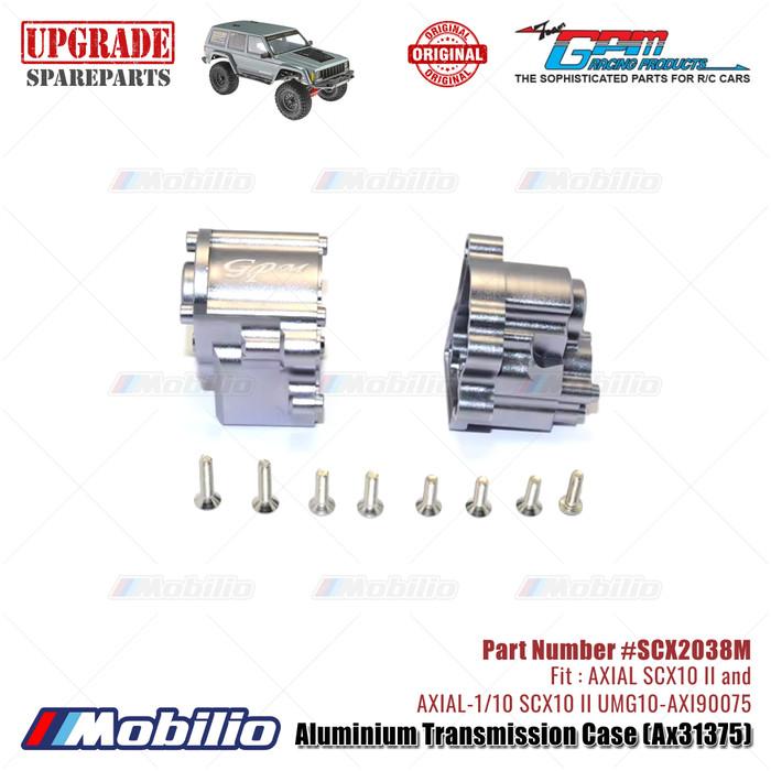 GPM Part #SCX2038M Aluminium Transmission Case AX31375 RC Upgrade Axial SCX10 II Crawler Adventure