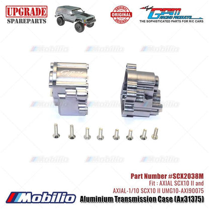 GPM Part #SCX2038M Aluminium Transmission Case AX31375 RC Upgrade Axial SCX10 II Crawler Adventure