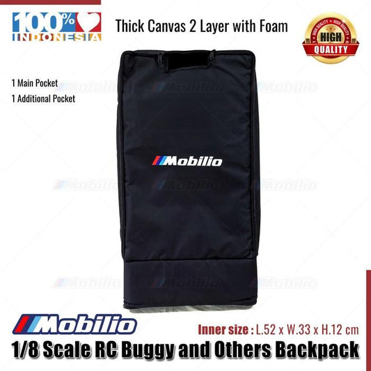 Tas 1/8 Scale RC Buggy and Others Backpack High Quality Canvas Size 52x33x12cm