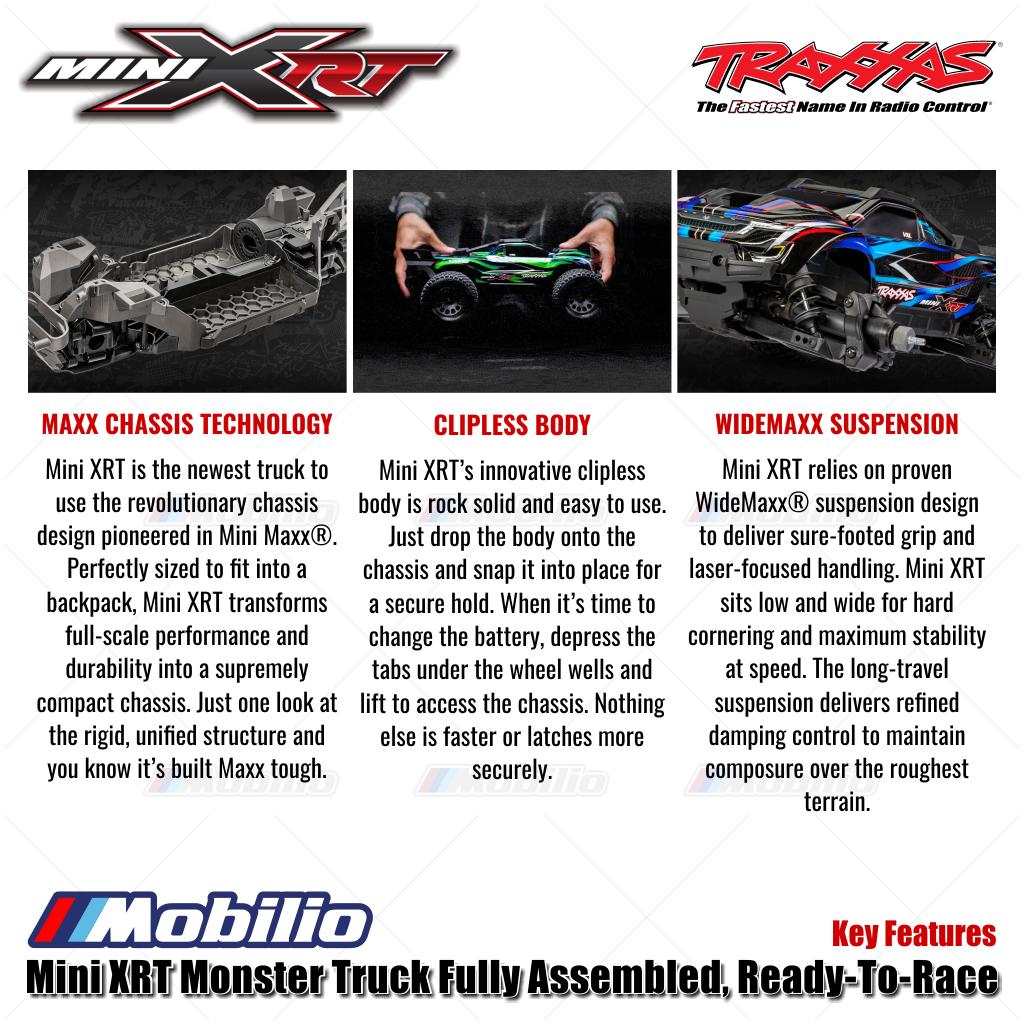 Traxxas 108076-1 Mini XRT Monster Truck RTR TQi 2.4 GHz VXL 3S Brushless