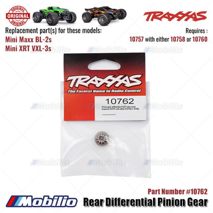 Traxxas Part #10762 Rear Differential Pinion Gear RC Mini Maxx BL-2S Mini XRT VXL-3S