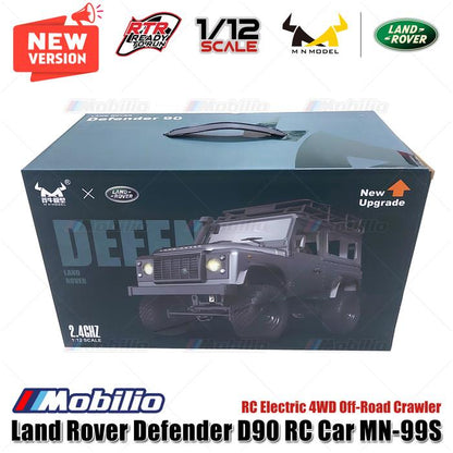 RC MN99S 1/12 Rock Crawler Model D90 Offroad 4WD Full Propo RTR All New Version Official Licensed Land Rover Upgraded Edition 2024