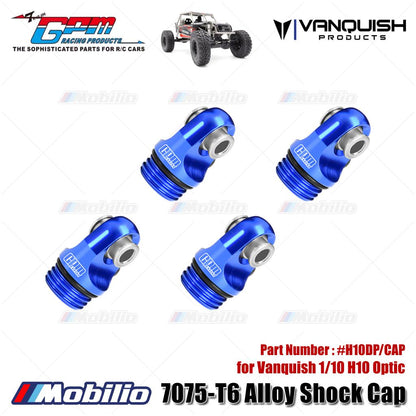 GPM Part #H10DP/CAP 7075-T6 Alloy Shock Cap for Vanquish 1/10 H10 Optic