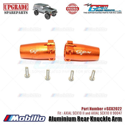 GPM Part #SCX2022 Aluminium Rear Knuckle Arm AX31383 RC Upgrade Axial SCX10 II Crawler Adventure  Remote Control Toy