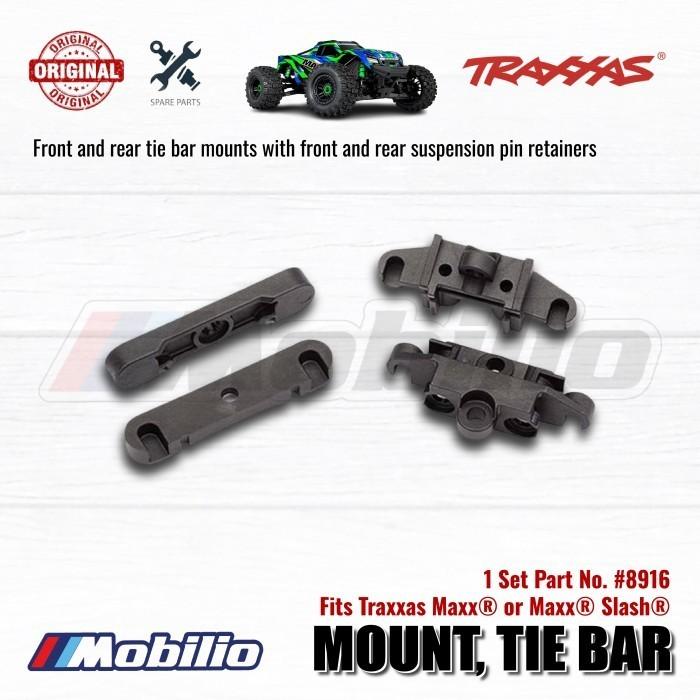Traxxas Part #8916 Front and Rear Tie Bar Mounts with Suspension Pin Retainers for Maxx Slash