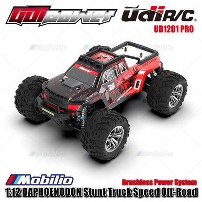 UDIR/C UD1201 PRO 1:12 DAPHOENODON Stunt Truck RC Speed Off-Road Brushless Power System RTR