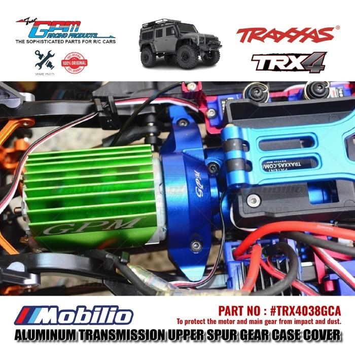 GPM Part #TRX4038GCA Aluminum Transmission Upper Spur Gear Case Cover Traxxas TRX-4 Trail Crawler