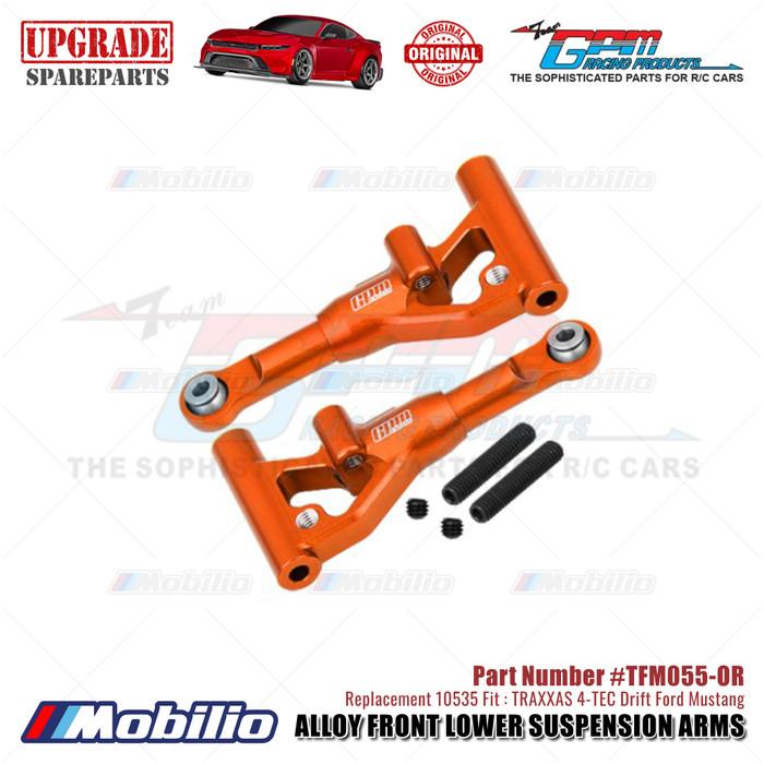 GPM Part #TFM055 Alloy Front Lower Suspension Arms #10535 Traxxas 4-TEC Drift Ford Mustang
