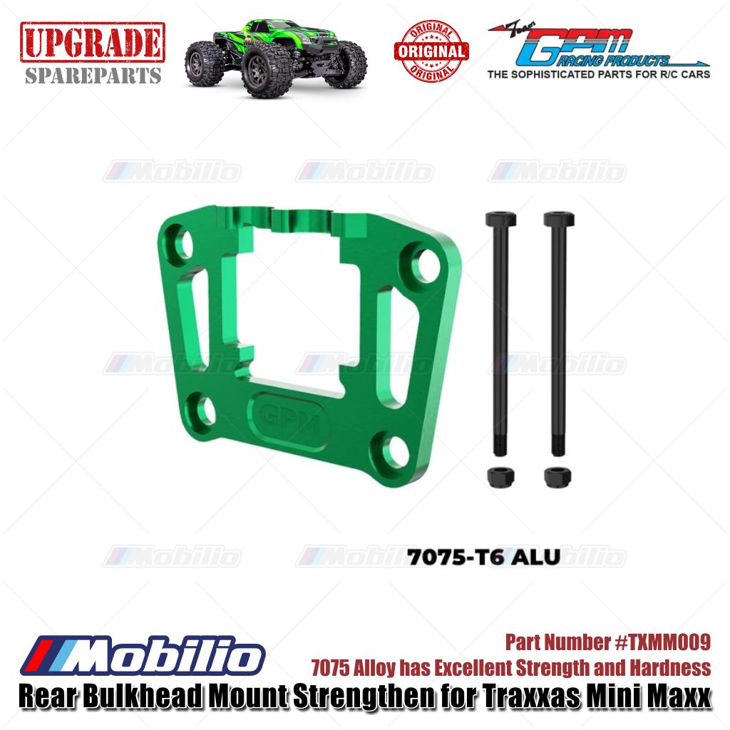 GPM Part #TXMM009 7075 Alloy Rear Bulkhead Mount Strengthen for RC Traxxas Mini Maxx
