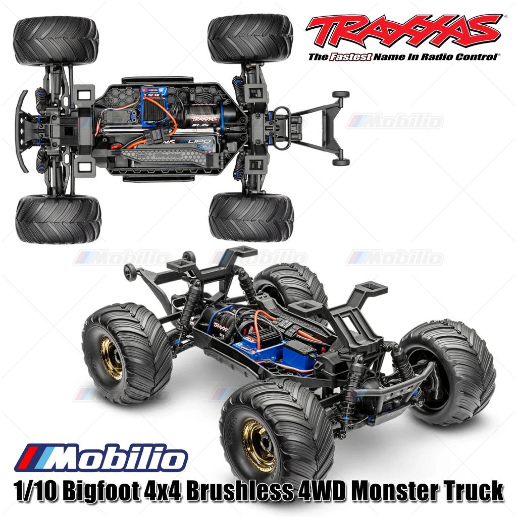 Traxxas 67134-1 1/10 Bigfoot 4x4 Brushless 4WD Monster Truck Edisi Terbatas Ulang Tahun ke-50 RTR EP dengan Sistem Radio TQ 2.4 GHz