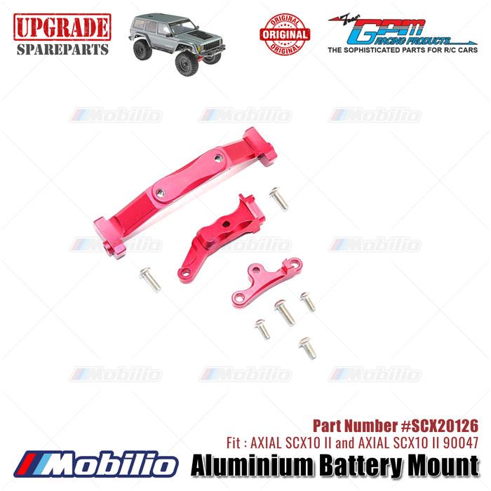 GPM Part #SCX20126 Aluminium Battery Mount RC Upgrade Axial SCX10 II Crawler Adventure