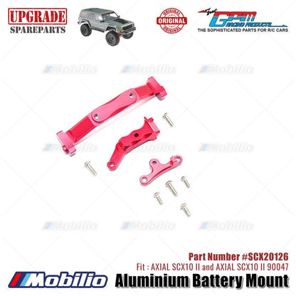 GPM Part #SCX20126 Aluminium Battery Mount RC Upgrade Axial SCX10 II Crawler Adventure