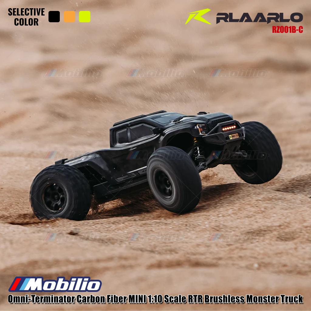 Rlaarlo Omni-Terminator Carbon Fiber MINI Skala 1:10 RTR Brushless Monster Truck Versi V2 RZ001B-C RZ001O-C RZ001Y-C